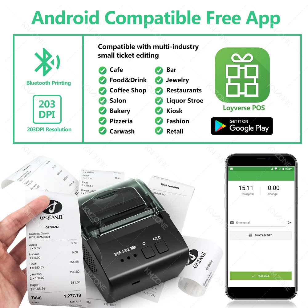 POS Receipt Mobile Mini Printe - Commercial Book Printing Machines ulasan dan harga