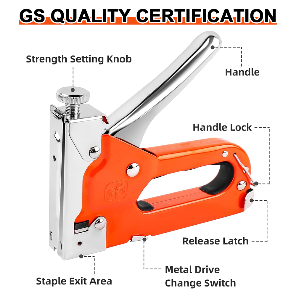 4 in 1 Staple Gun Kit U-shaped - Stapler Heavy Duty ulasan dan harga